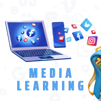 Media Learning Small Graphic Sapphire Media